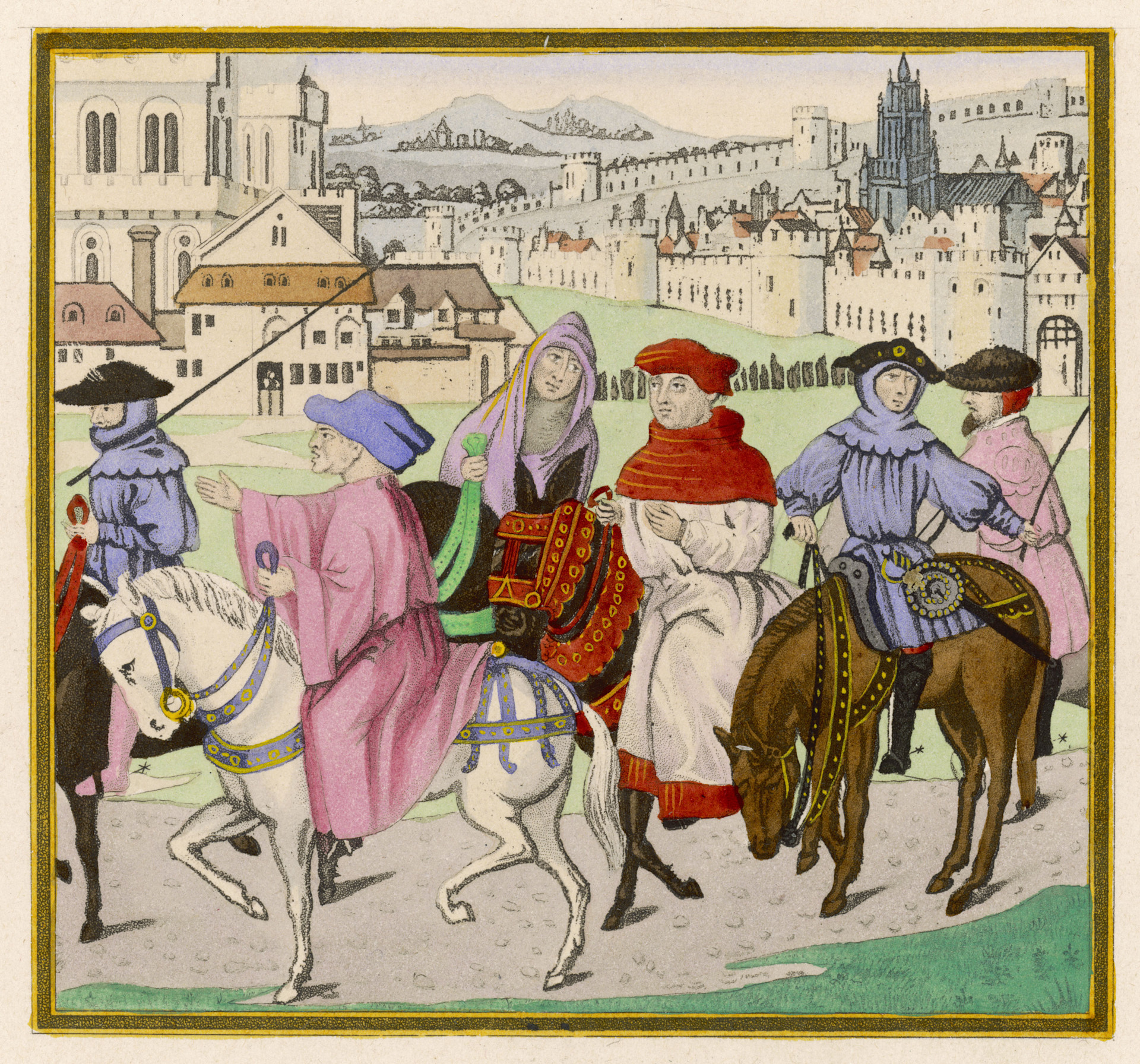 canterbury pilgrams on the road